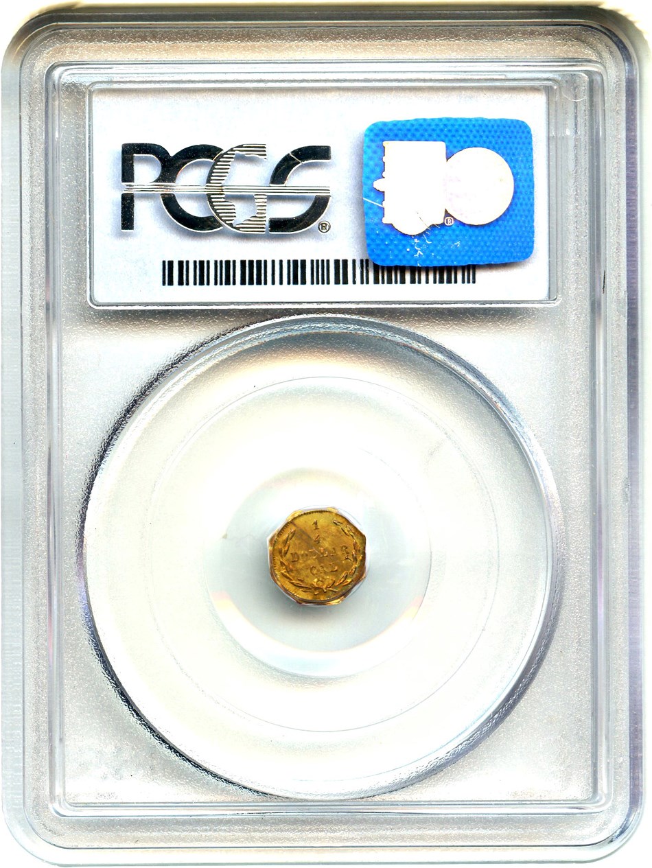 image for: 1873 Cal. Gold 25c PCGS MS65 (BG-727)