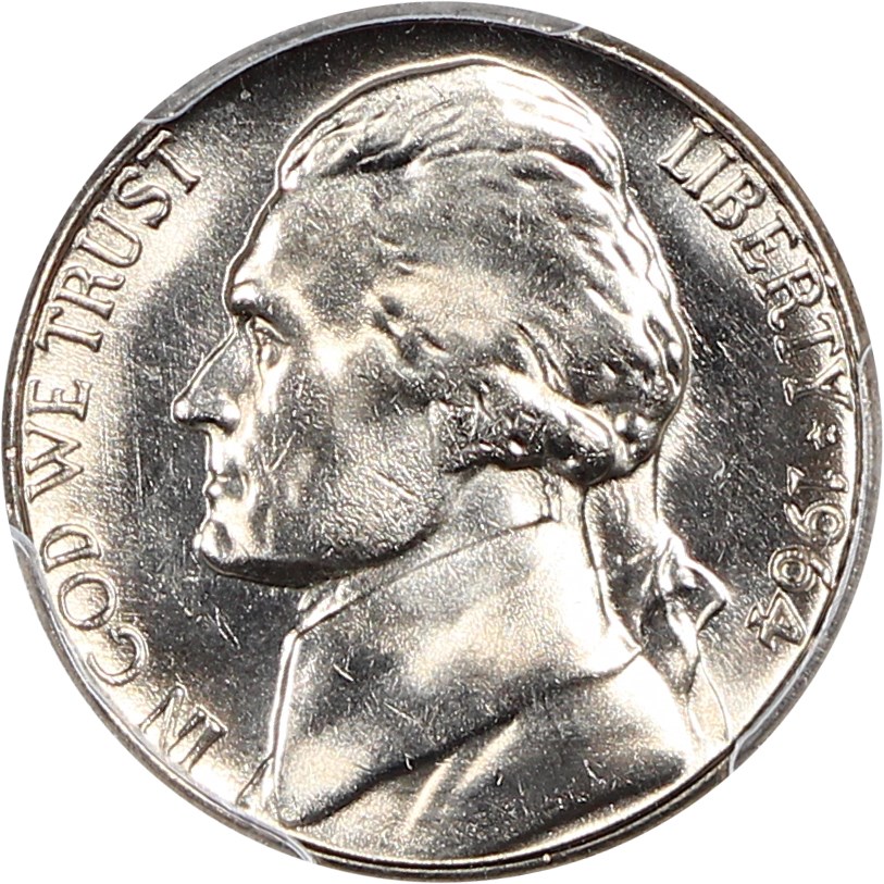 image for: 1964-D 5c PCGS MS66