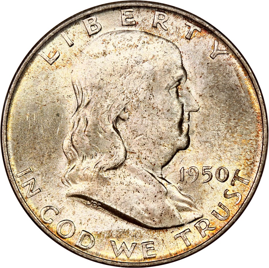 image for: 1950-D 50c NGC MS65