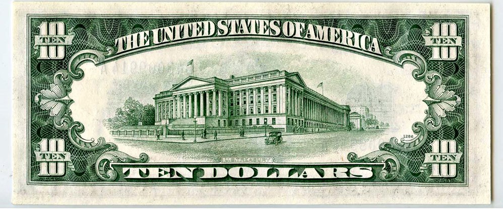 image for: FR. 1704 1934C $10 Silver Cert PCGS Gem New 65 PPQ