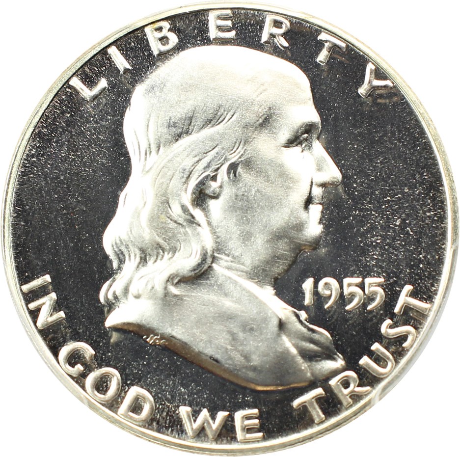 image for: 1955 50c PCGS/CAC Proof 67+ DCAM