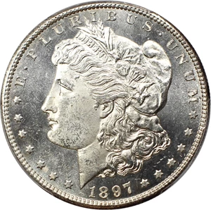 image for: 1897-S $1 PCGS MS64 PL