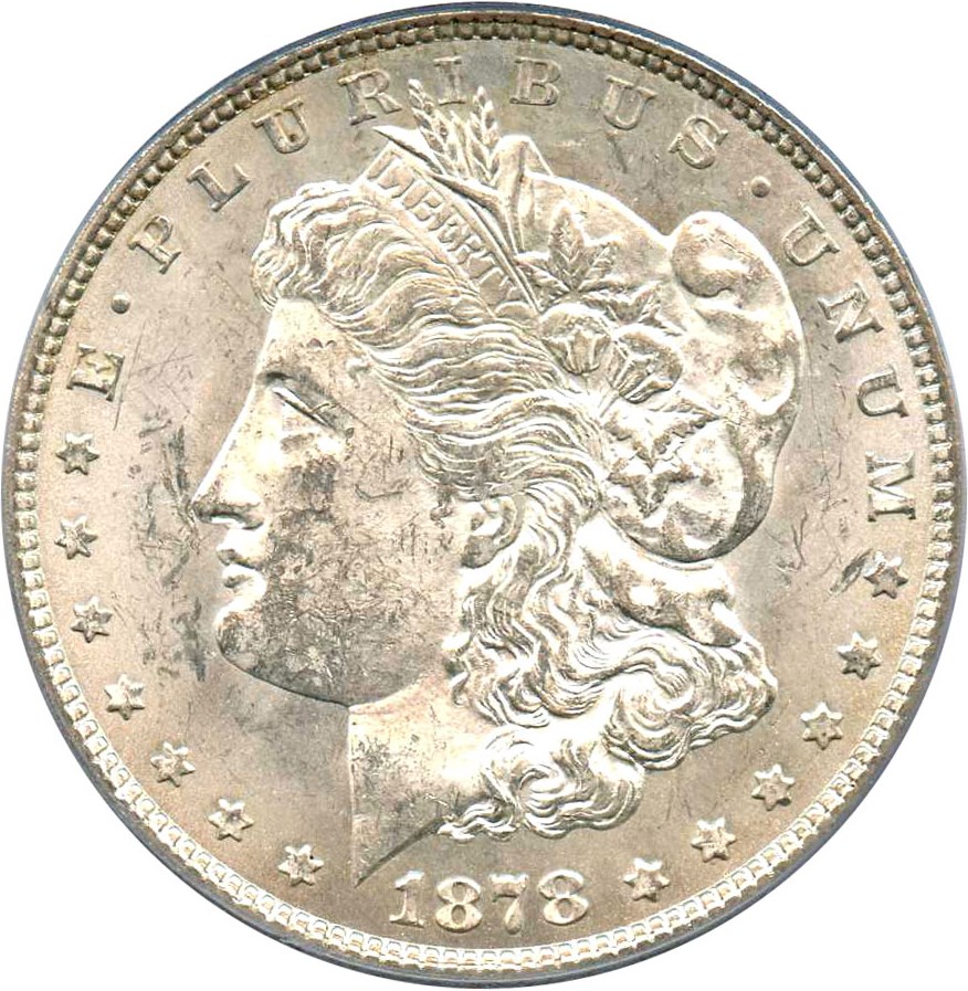 image for: 1878 7/8TF $1 PCGS/CAC MS62 (Strong, VAM-36, 7/4)