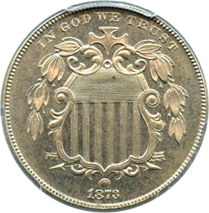 image for: 1873 5c PCGS/CAC Proof 64 (Closed 3)