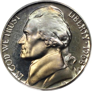 image for: 1968-S 5c PCGS Proof 68 DCAM (OGH)