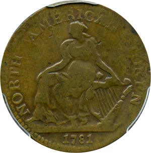 image for: 1781 North American Token PCGS VF25