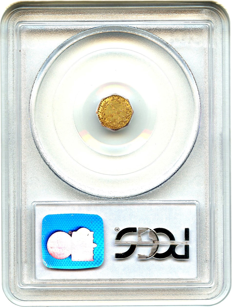 image for: 1875 Cal. Gold 25c PCGS MS64 (BG-798)