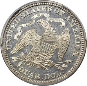 image for: 1871 25c PCGS MS64