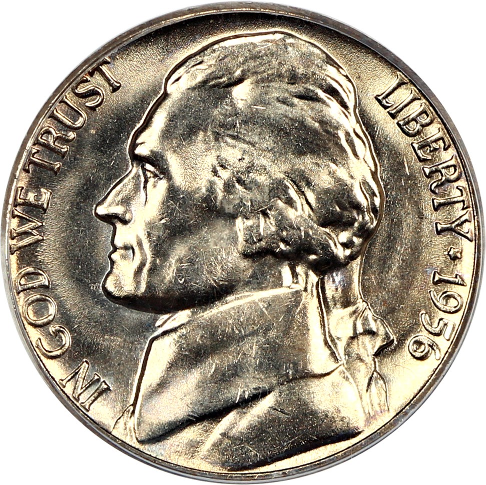 image for: 1956-D 5c PCGS MS66