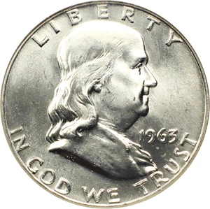 image for: 1963-D 50c NGC MS66