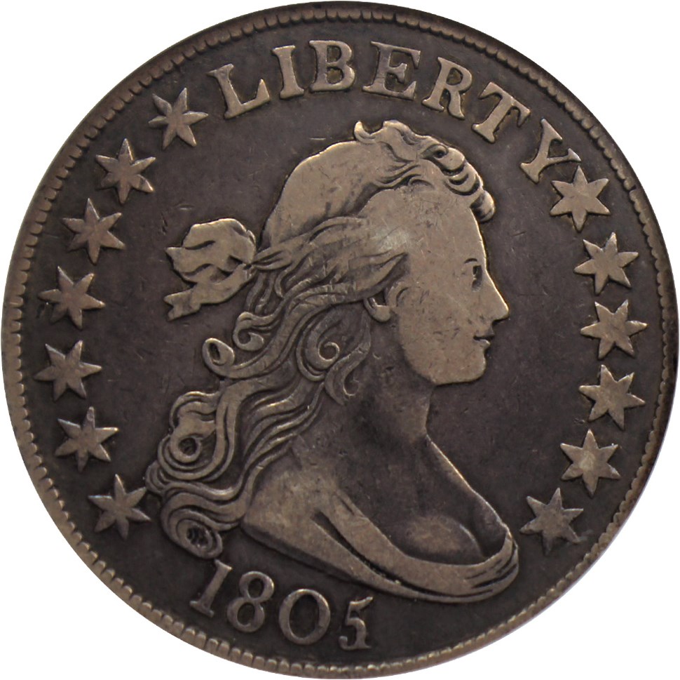 image for: 1805/4 50c NGC/CAC VF20 (O-102)