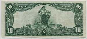 image for: FR. 613 1902 Third Charter Period 1st Issue Red Seal $10 PCGS Very Fine 35