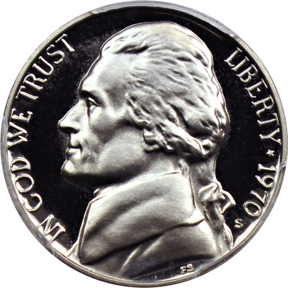 image for: 1970-S 5c PCGS Proof 67 DCAM