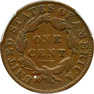 image for: 1832 1c PCGS F12 (Medium Letters)