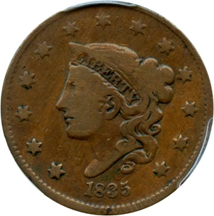 image for: 1835 1c PCGS VG-10 (Head of 1836)