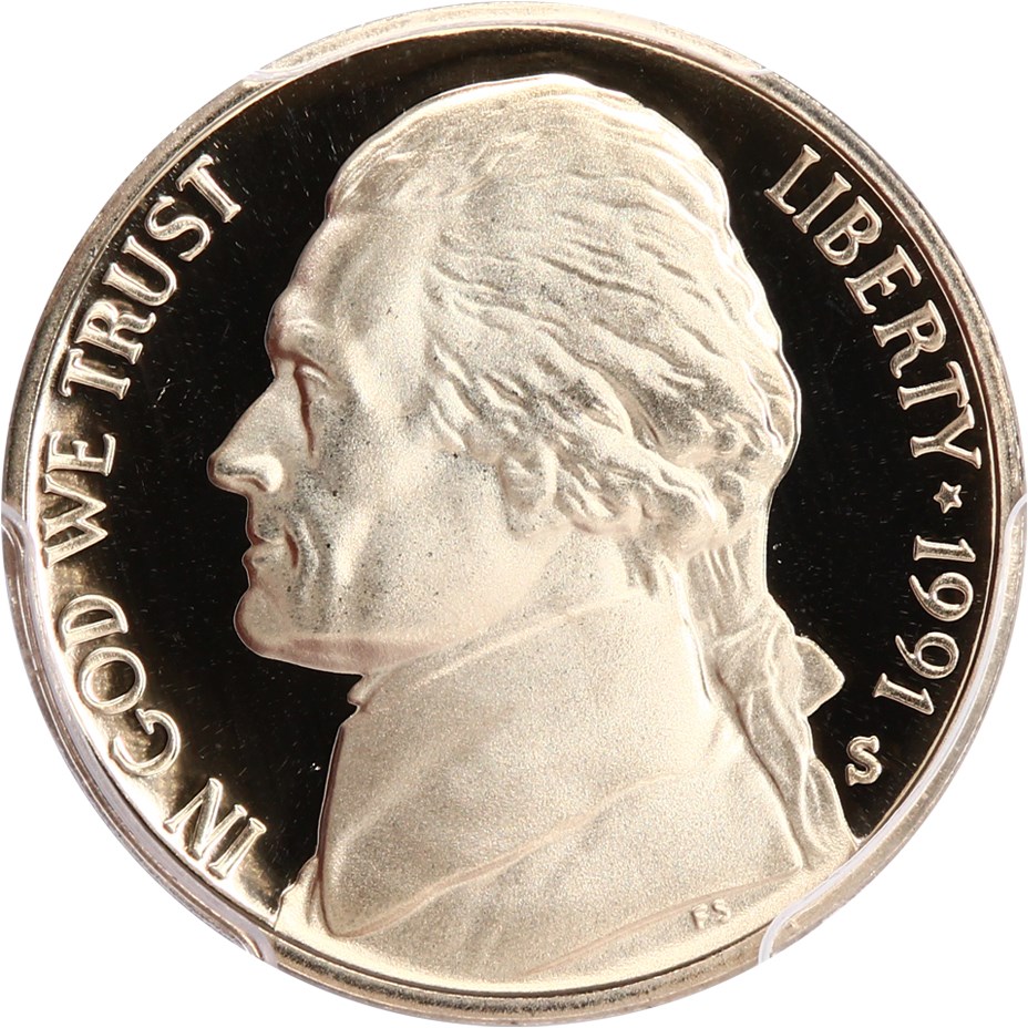 image for: 1991-S 5c PCGS Proof 69 DCAM