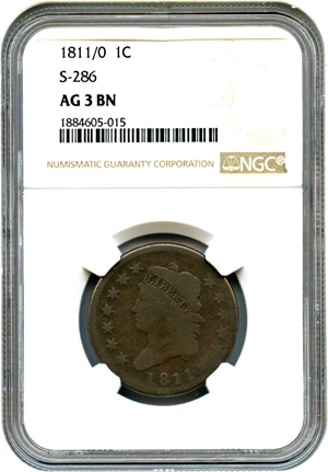 image for: 1811/0 1c NGC AG-03 BN (S-286)