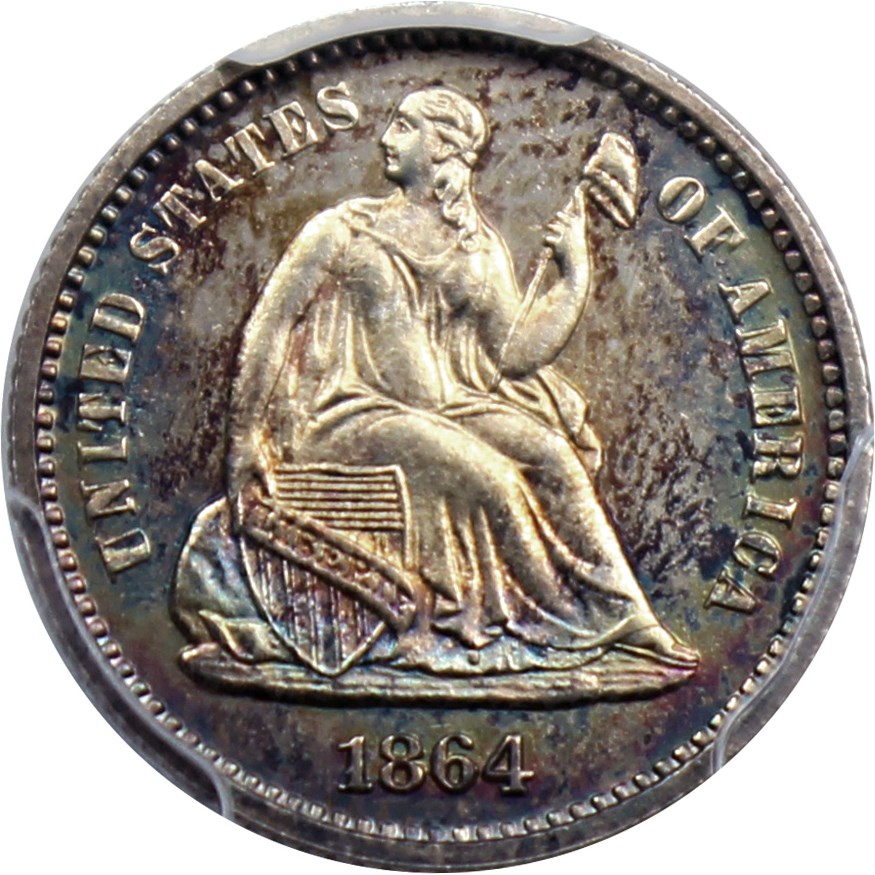 image for: 1864 H10c PCGS Proof 64