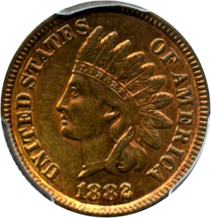image for: 1882 1c PCGS MS65 RB