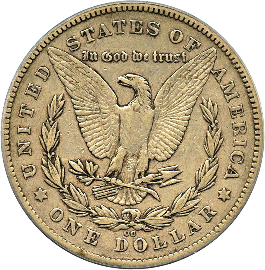 image for: 1878-CC $1 PCGS/CAC XF40 (VAM-24, Doubled Leaves)