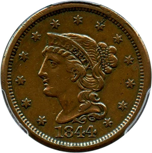 image for: 1844 1c PCGS XF45