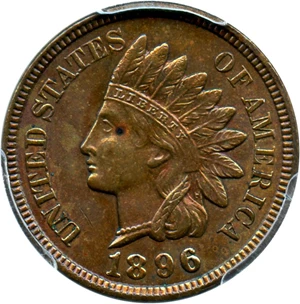 image for: 1896 1c PCGS MS63 BN
