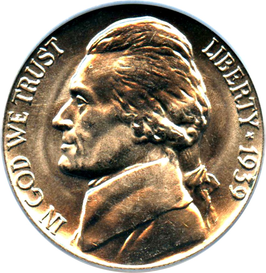 image for: 1939 5c PCGS MS66 (Reverse of 1938)