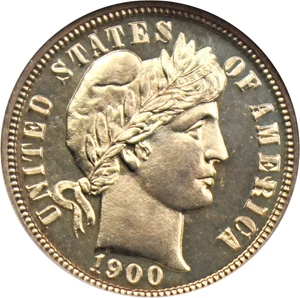 image for: 1900 10c NGC Proof 64