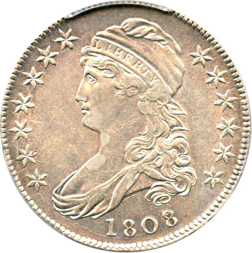 image for: 1808/7 50c PCGS AU53