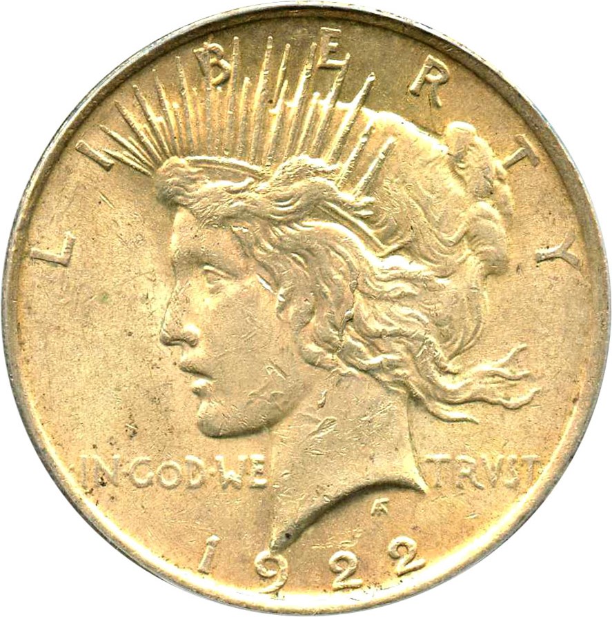 image for: 1922 $1 PCGS/CAC AU55 (VAM-2A, Earring)