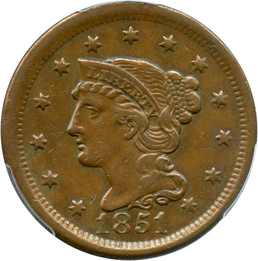 image for: 1851/81 1c PCGS XF40