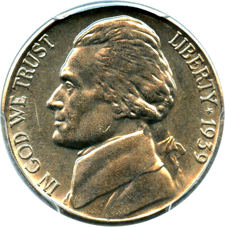 image for: 1939-S 5c PCGS MS66 FS (Reverse of 1938)