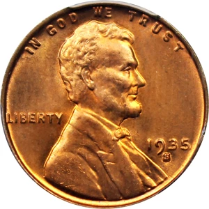 image for: 1935-S 1c PCGS MS67 RD