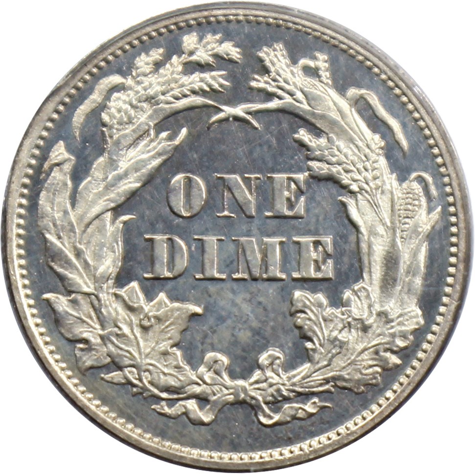 image for: 1865 10c PCGS Proof 60 (OGH)