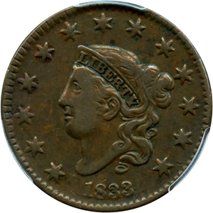 image for: 1833 1c PCGS VF20