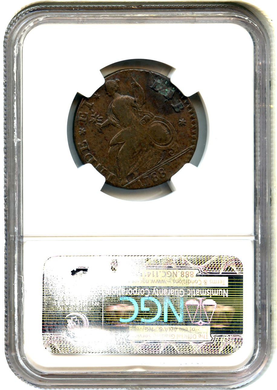 image for: 1788 Connecticut NGC XF40 BN (Mailed Bust Right)