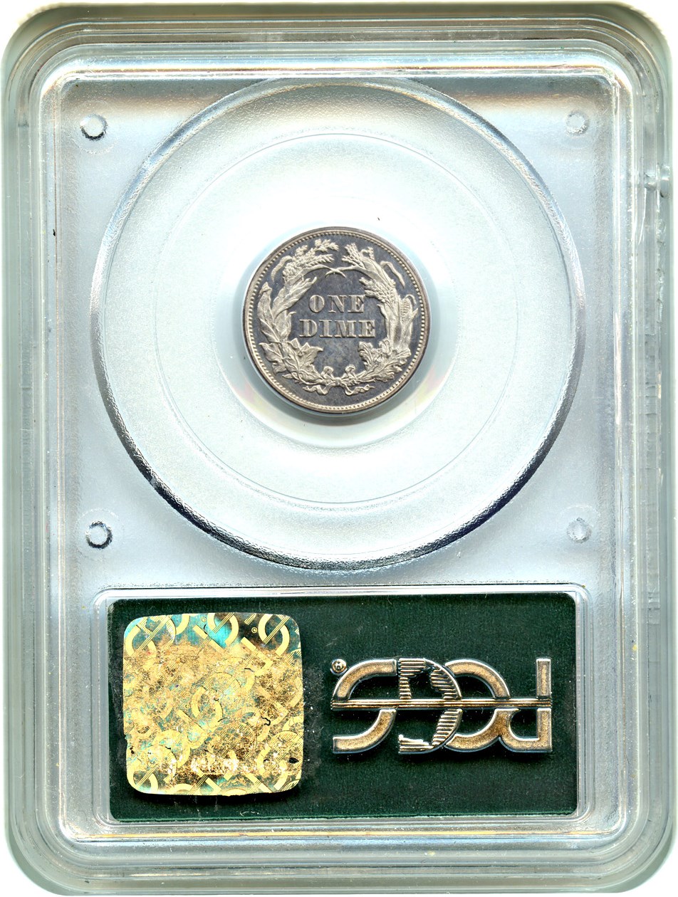 image for: 1865 10c PCGS Proof 60 (OGH)