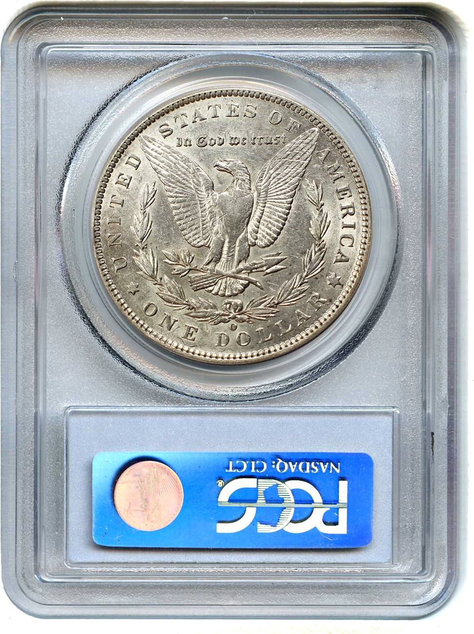 image for: 1891-O $1 PCGS/CAC AU53 (VAM-1B, Pitted Reverse)