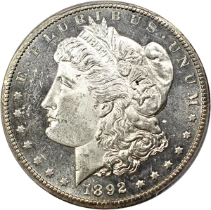 image for: 1892-CC $1 PCGS MS62 PL