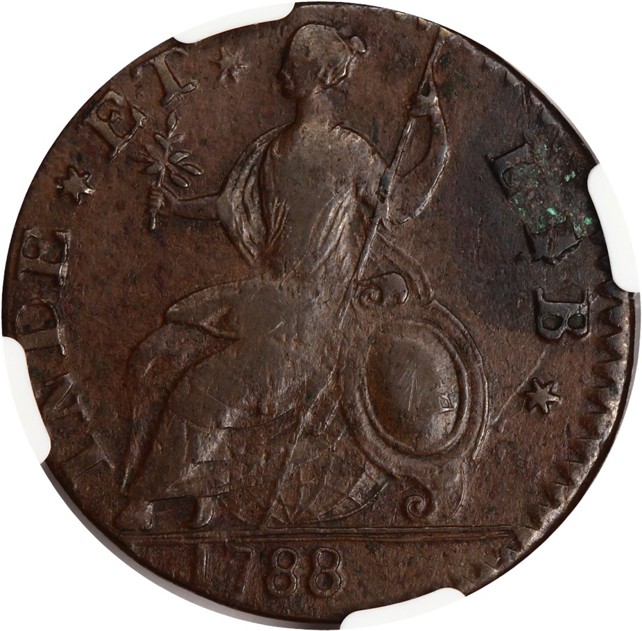 image for: 1788 Connecticut NGC XF40 BN (Mailed Bust Right)