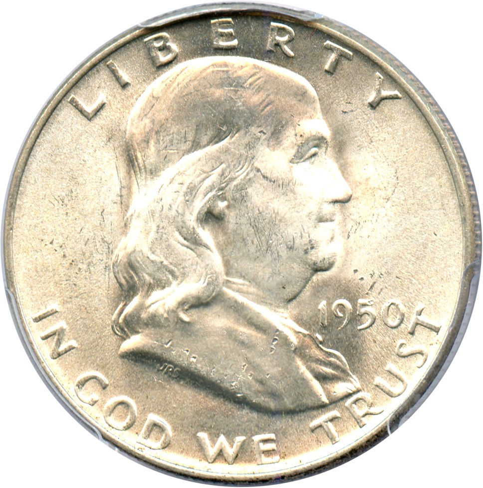 image for: 1950-D 50c PCGS MS65
