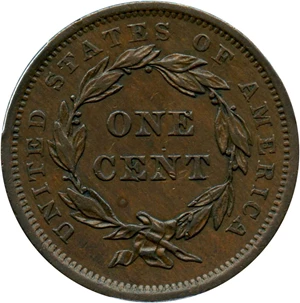 image for: 1839 1c PCGS AU53 (Type of 1840)