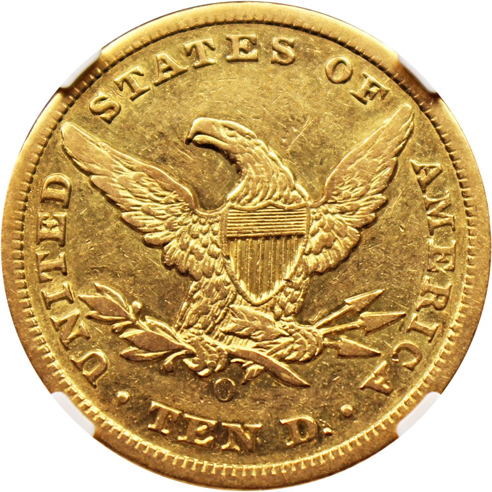 image for: 1854-O $10 NGC XF40 (Small Date)
