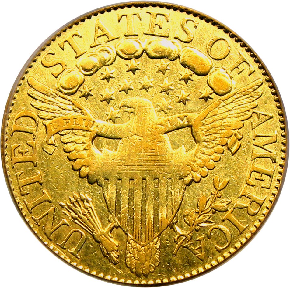 image for: 1806 $5 PCGS XF40 (Pointed 6, 8X5 Stars, OGH)