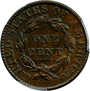 image for: 1830 1c PCGS AU55 (Large Letters)