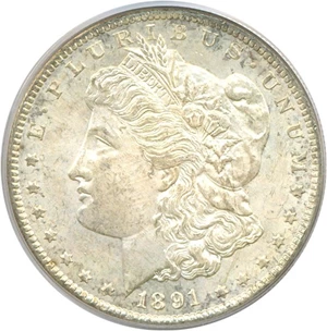 image for: 1891-CC $1 PCGS MS64