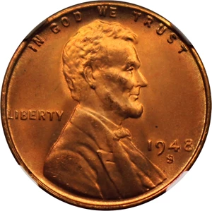 image for: 1948-S 1c NGC/CAC MS67+ RD
