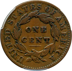 image for: 1832 1c PCGS/CAC VF25 (Medium Letters)