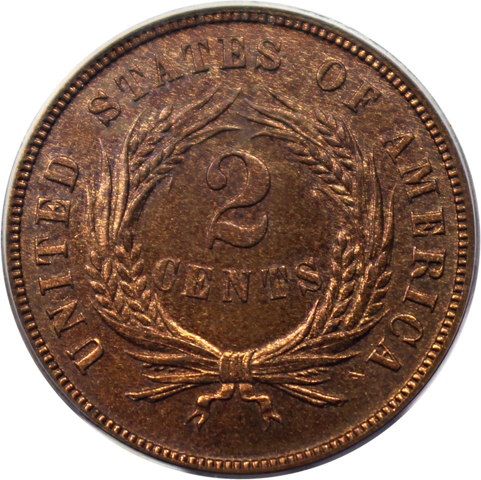 image for: 1870 2c PCGS Proof 64 RB (OGH)