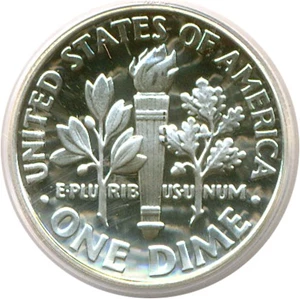 image for: 2000-S 10c Silver PCGS Proof 69 Dcameo